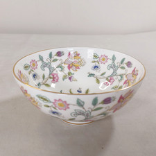 Minton Haddon Hall Gift Bowl Floral With Gold Edge 14cm Diameter