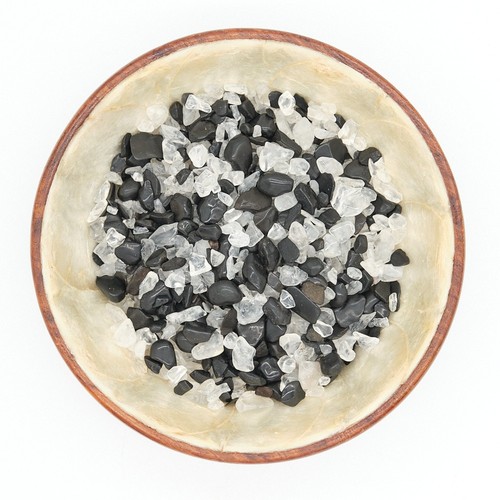 Black tourmaline clear quartz - tourmaline,