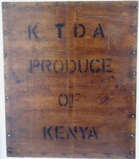 Original 1960's Tea Chest Panel - Wall Art - KTDA Kenya