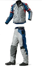  MOTORCYCLE CORDURA TEXTILE 2 PIECE SUIT WITH CE ARMOUR 100% WATERPROOF 