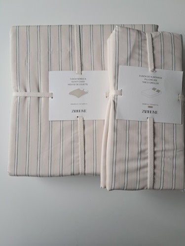 Zara home king duvet - cover, set