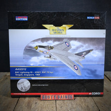 Corgi Aviation Diecast Model BAC Lightning F6 RAF 74 Squadron Singapore