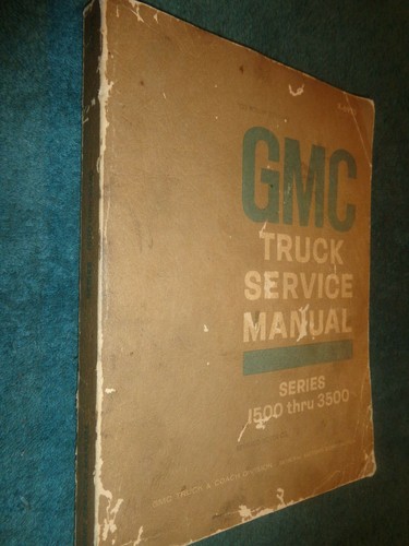 1969 gmc truck - shop, manual