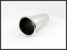 STAINLESS STEEL 4" INCH ROLLED OUT ROUND UNIVERSAL SPORTS EXHAUST TAILPIPE