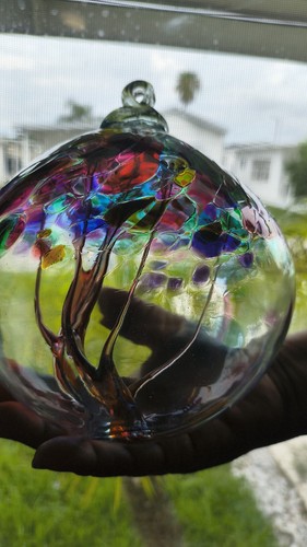 Hand blown glass tree - ​6",