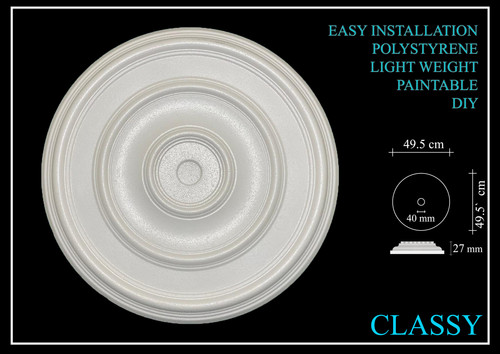 Polystyrene ceiling rose - ceiling,