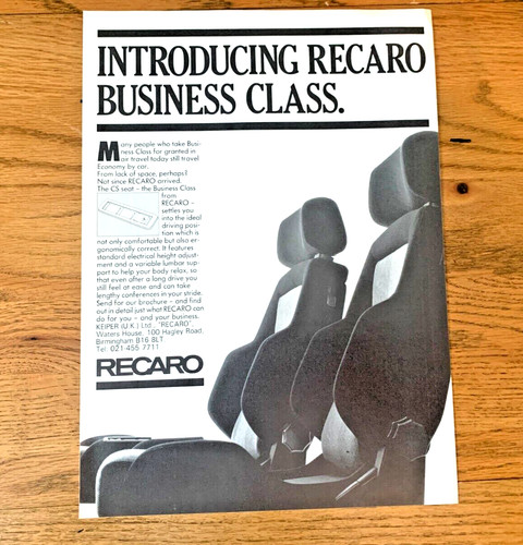 Recaro seats 1980s - seats,