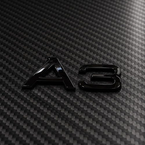 Gloss black audi - audi, rear