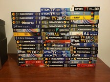 10 x Used Blank VHS Tapes  TV
