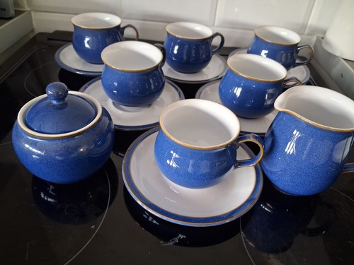 Denby imperial blue teaset - blue, teaset-