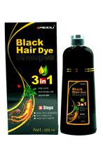 Black Hair Dye Shampoo Instant 3 in 1 +100% Grey Coverage FREE SHIPPING!!!