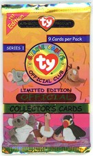 1998 Ty Inc. Official Beanie Babies Series 1 Trading Card Pack (9 Cards)