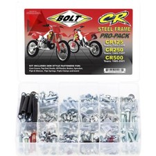 Bolt MC Hardware CR Steel Frame Pro Pack Hardware Kit Honda CR 125 CR 250 CR 500