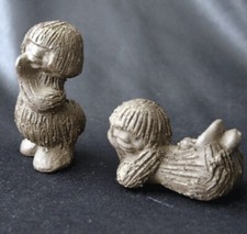 RAMSING Pottery DENMARK Pair of Troll Figurines 1960s