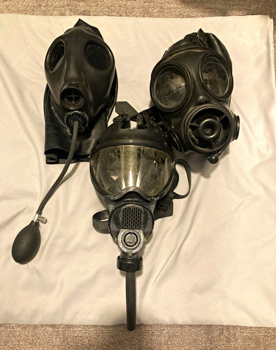 Vintage gas masks 1986 - vintage,
