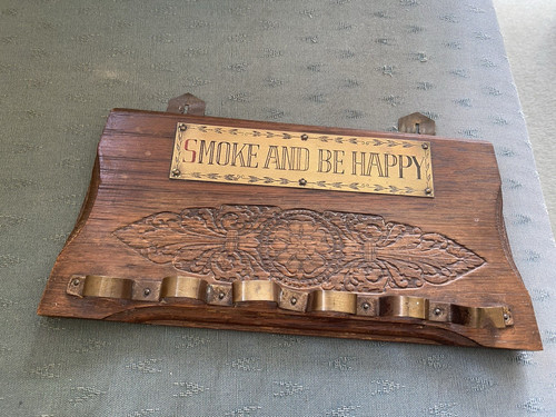 Vintage wooden pipe - vintage,