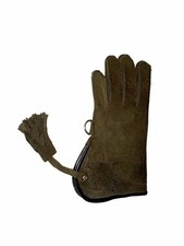 Children Nubuck Leather Glove Double Skinned Falconry Child Glove Green