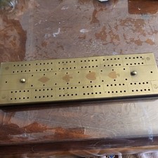 Vintage Brass Cribbage On