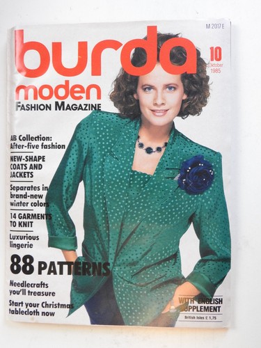 Burda moden magazine oct 1985 - burda,