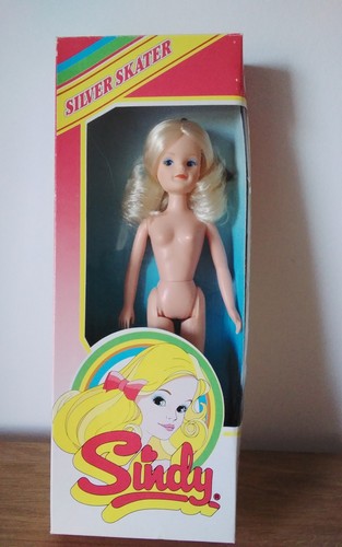 Sindy doll silver skater nude - doll,