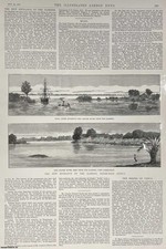 THE NEW ENTRANCE TO THE ZAMBESI, SOUTH-EAST AFRICA. AN ORIGINAL PRINT AND ARTICL