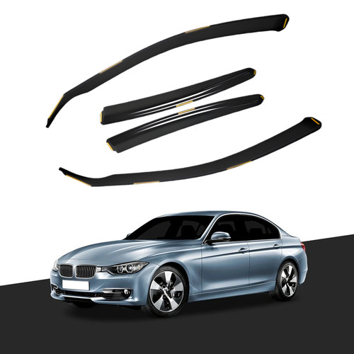 Pcs black wind deflectors - 4,