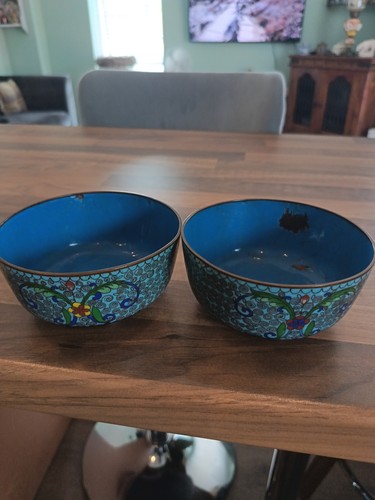 Pair chinese cloisonné - pair, of
