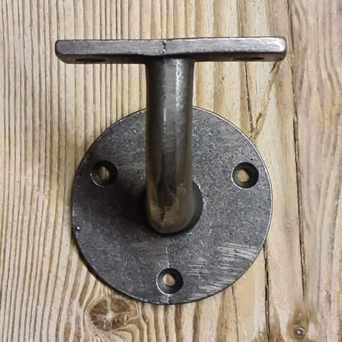 Cast iron hand rail bracket - cast,