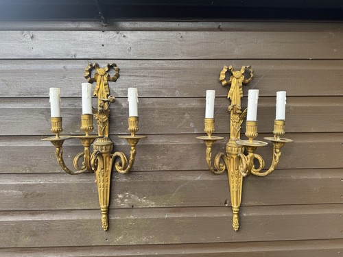 Pair antique french ormalu - pair, of