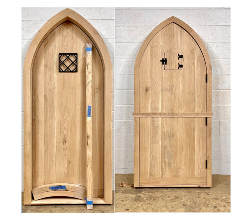 Rustic oak lumber - arch, dormer