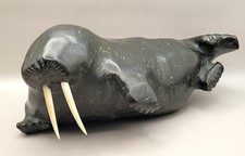 Large Inuit Stone Carving -