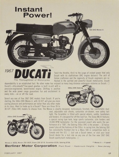1967 ducati 350 sebring - ducati, 180