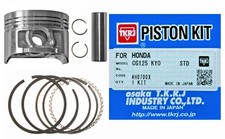 Honda CLR125W piston kit standard size, 15mm pin (1998-2003) 56.50mm bore size