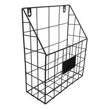  Wall Mounted Basket Magazine File Holder Wall-mounted Storage Rack