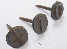 Antique Iron Tacks Nails Hand Forged Numbered Head Salvage Hardware Rustic ½ 1 0