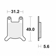 TRW Brake Pads front MCB508 1
