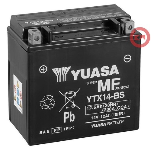 1987 yuasa ytx14 - 12v, 12ah