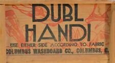 Vintage Dubl Handi Wash Board Columbus Ohio Washboard Co. Travel Lingerie 18"