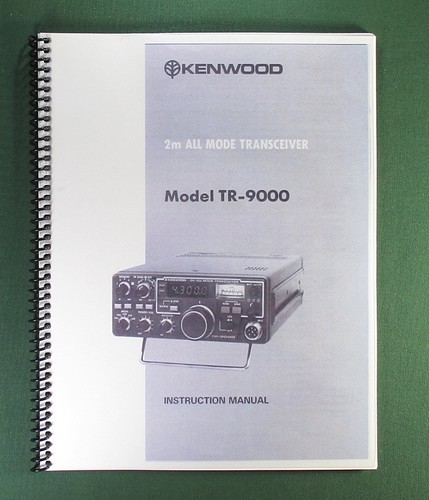 Kenwood 9000 instruction - kenwood, tr-9000