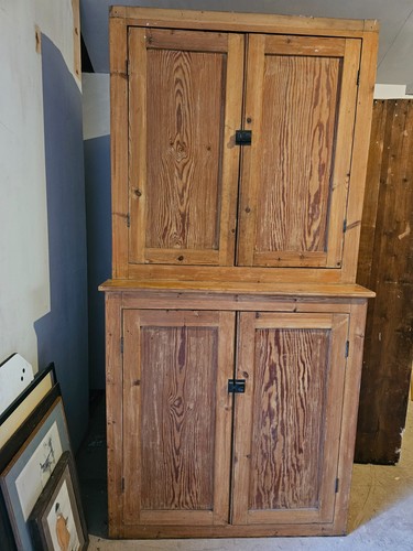 Antique pine larder cupboard