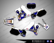 Yamaha DT 125R DTR DT125R 125R 200R Graphics Kit Sticker Decal (Blue/Black)
