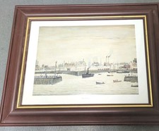 Framed Rare Signed L.S. Lowry