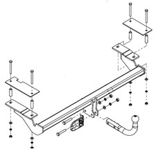 Swan Neck Tow Bar For Vauxhall Astra H Hatchback 2004-2014 NO ELECTRICS - O/030