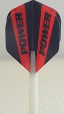 McCoy Power Max Standard Solid Black and Red Dart Flight