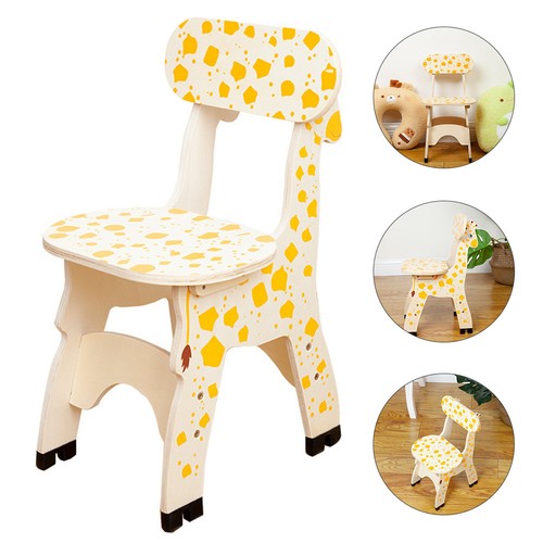 Wooden giraffe chair - wooden,