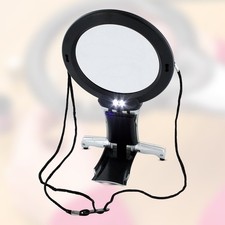 Large Magnifying Glass Hands free with Led Light Reading Giant Magnifier Sewing