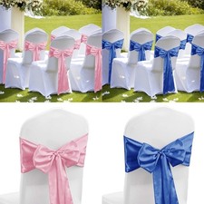 Quality Chair Sash Bows Chair Bows Tie Cover For Elegant Event Setting Decors