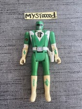1993 BANDAI 1993 Mighty Morphin Head Flip Green Power Rangers Figure USED