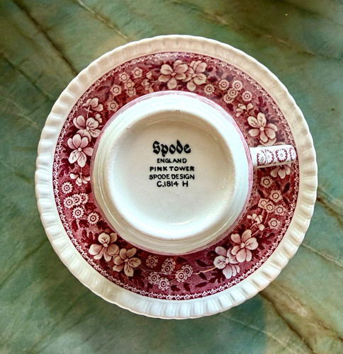 Spode pink tower tea - spode,