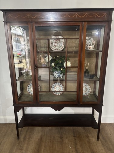 Edwardian china cabinet - edwardian,